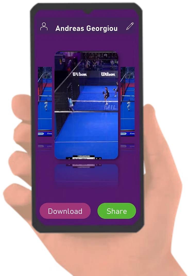 SMASH highlights screen with Download and Share buttons